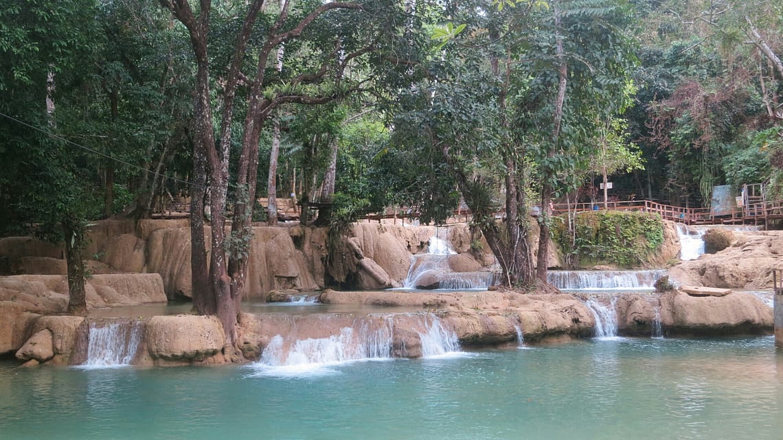 Tad Sae Wasserfall, Luang Prabang, Laos